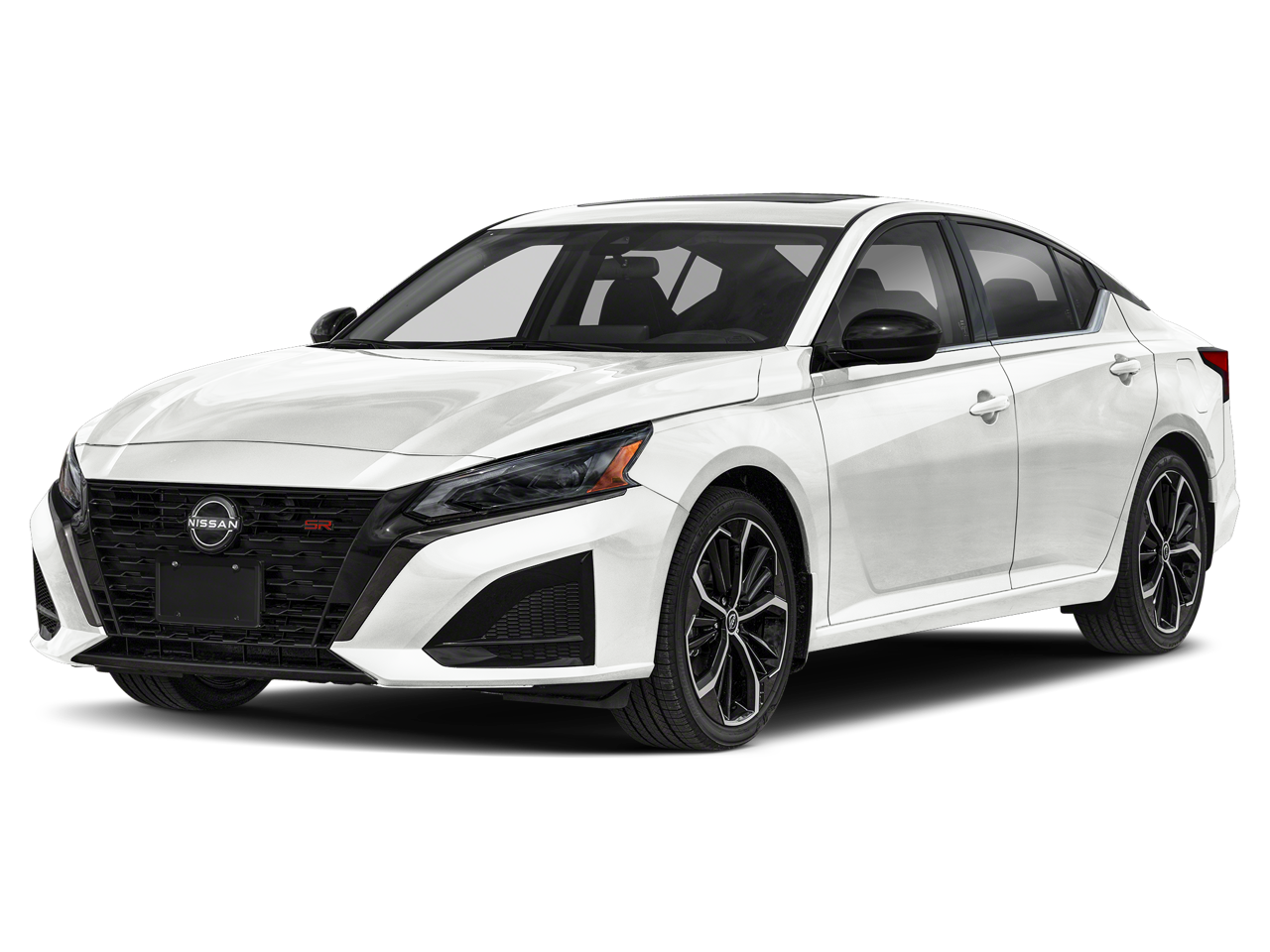 2026 Nissan Altima 2.5 SR in Pearl White Tricoat — front three-quarter view