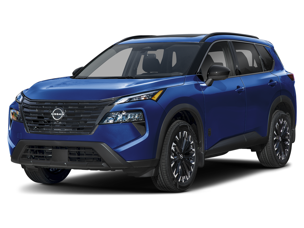 2026 Nissan Rogue Dark Armor in Deep Ocean Blue Pearl — front three-quarter view