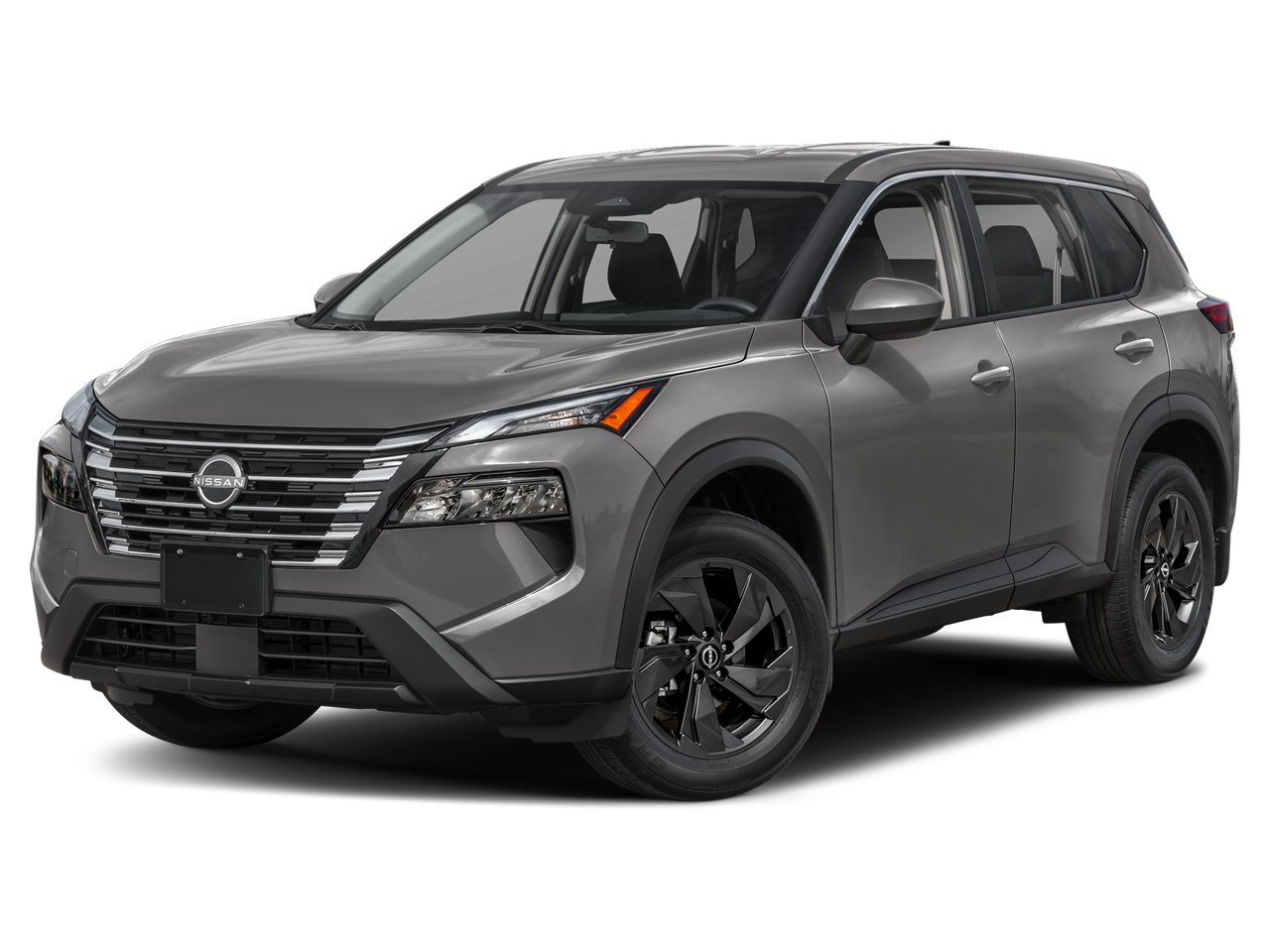2026 Nissan Rogue SV in Gun Metallic — front three-quarter view