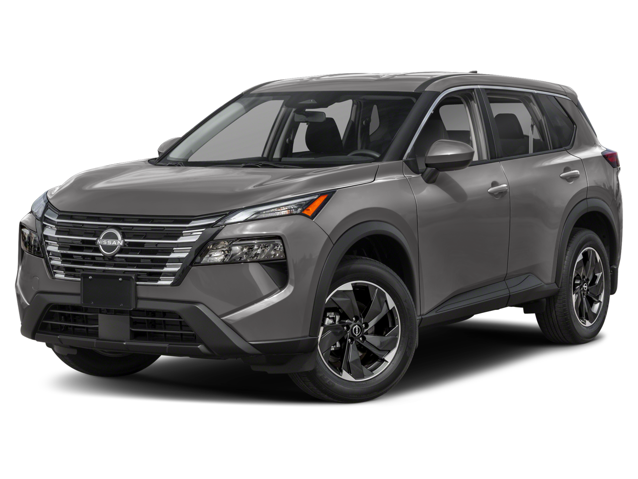 2025 Nissan Rogue SV in Gray — front three-quarter view