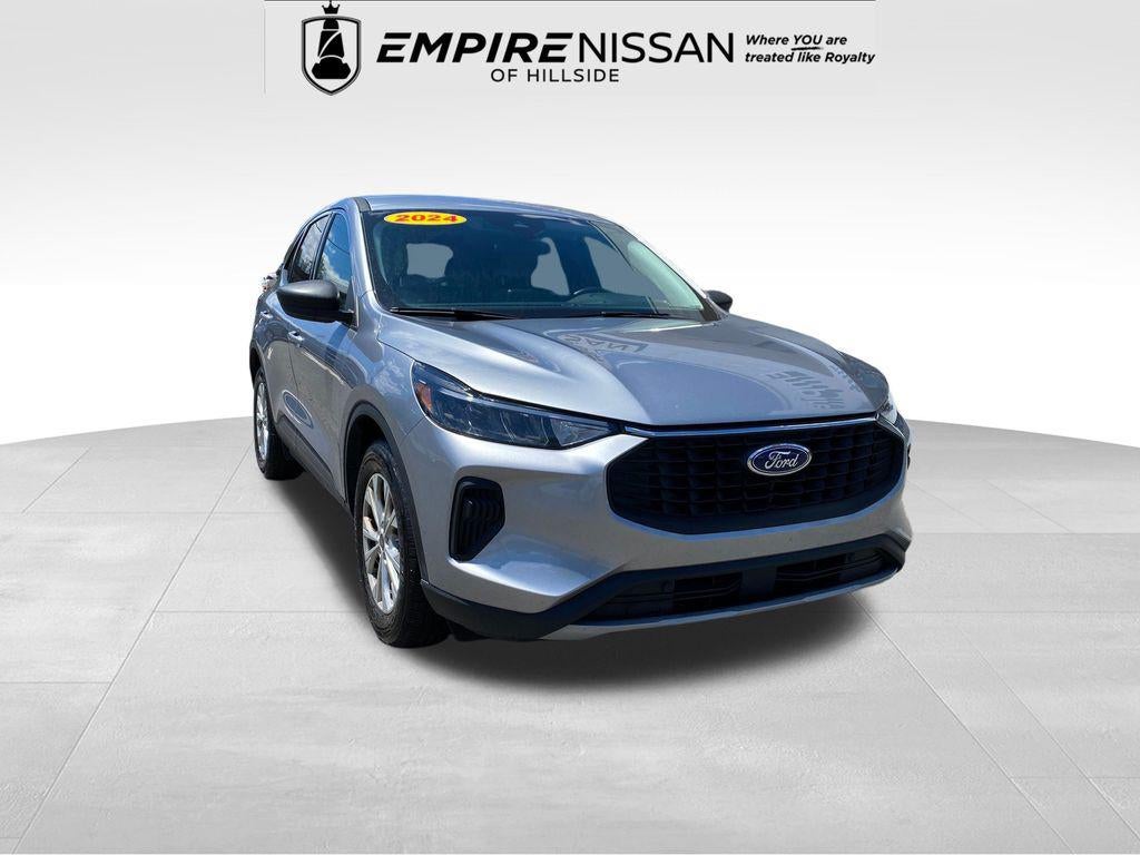 2024 Ford Escape Active in Iconic Silver Metallic — front three-quarter view
