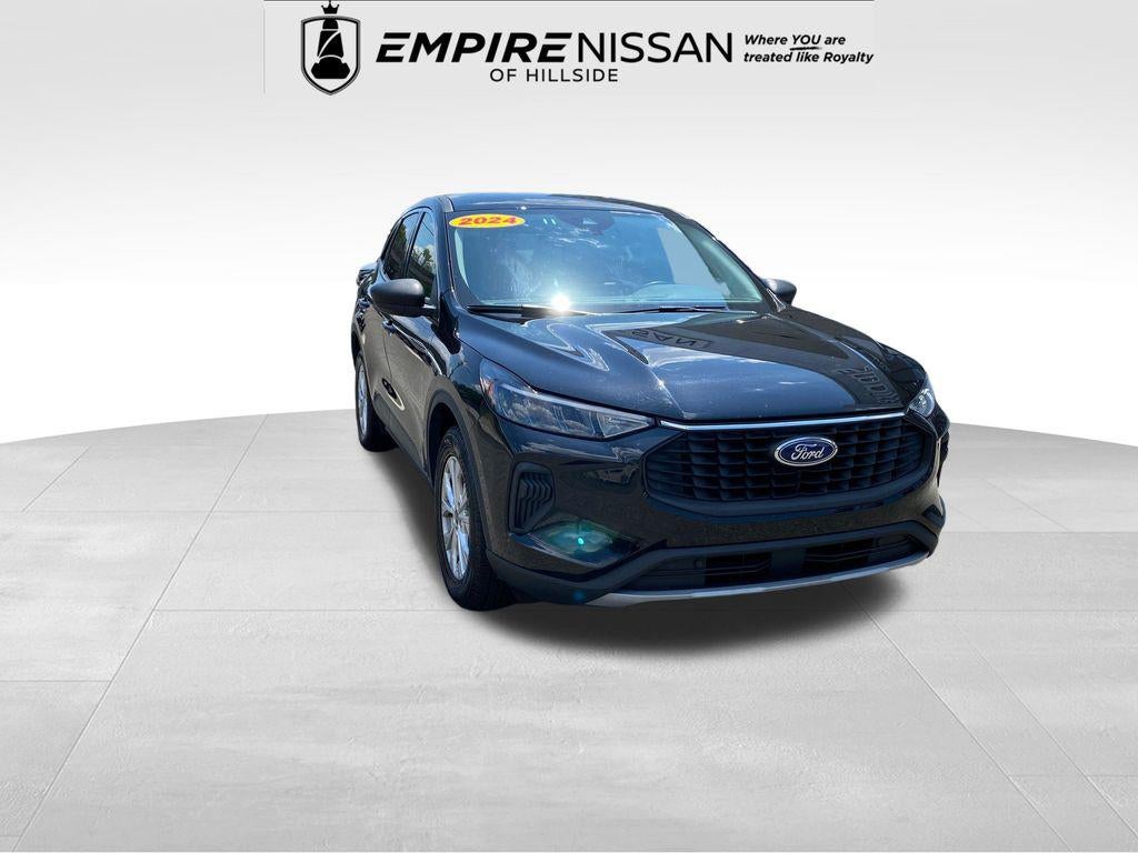 2024 Ford Escape Active in Agate Black Metallic — front three-quarter view