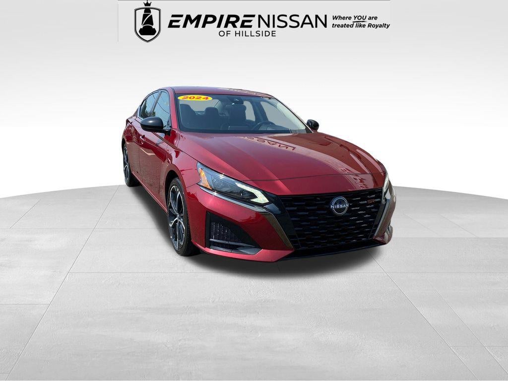 2024 Nissan Altima SR FWD in Scarlet Ember — front three-quarter view