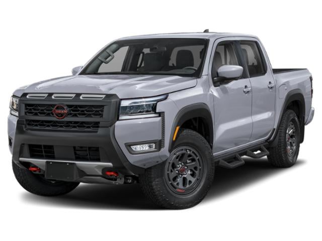2026 Nissan Frontier Crew Cab PRO-4X 4x4 in Boulder Gray Pearl — front three-quarter view