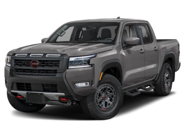 2026 Nissan Frontier Crew Cab PRO-4X 4x4 in Gun Metallic — front three-quarter view