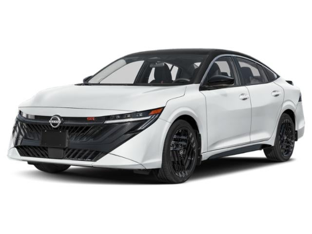2026 Nissan Sentra SR in Aspen White Tricoat/Super Black — front three-quarter view