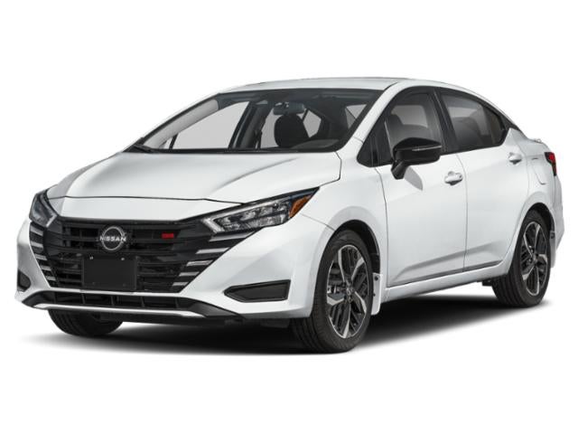 2025 Nissan Versa 1.6 SR in Aspen White Tricoat — front three-quarter view