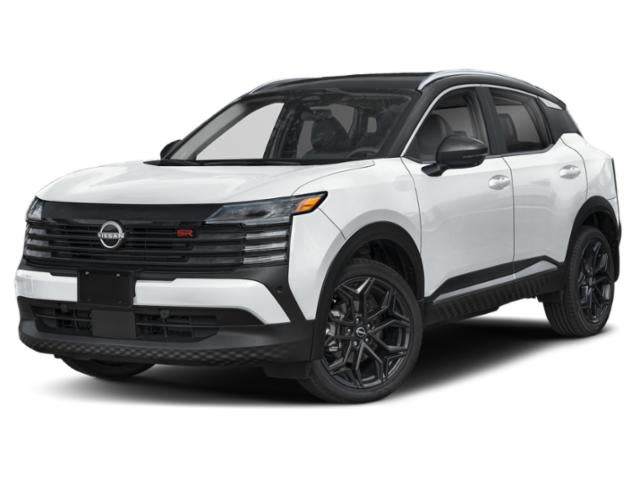 2026 Nissan Kicks SR in Aspen White Tricoat/Super Black — front three-quarter view