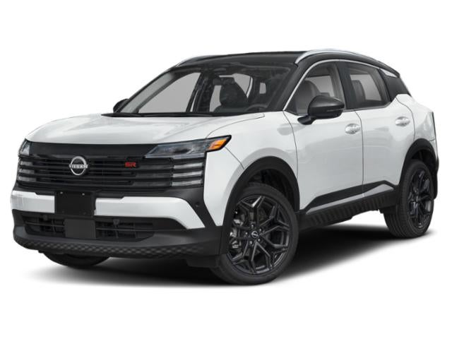 2026 Nissan Kicks SR in Aspen White Tricoat/Super Black — front three-quarter view