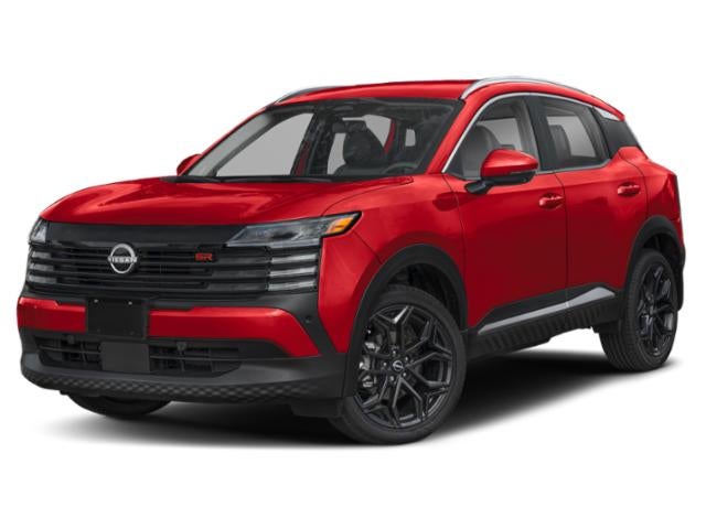 2026 Nissan Kicks SR in Scarlet Ember Tintcoat — front three-quarter view