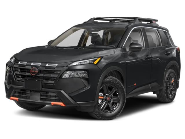 2026 Nissan Rogue Rock Creek in Super Black — front three-quarter view