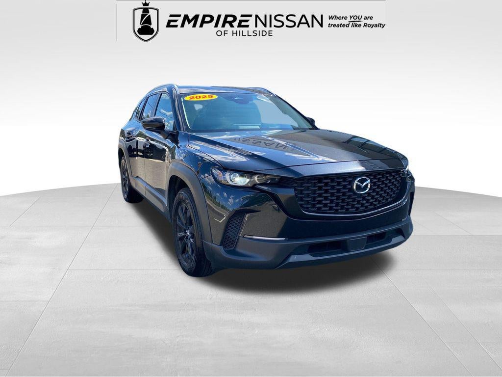 2025 Mazda Mazda CX-50 2.5 S Preferred Package in Jet Black Mica — front three-quarter view
