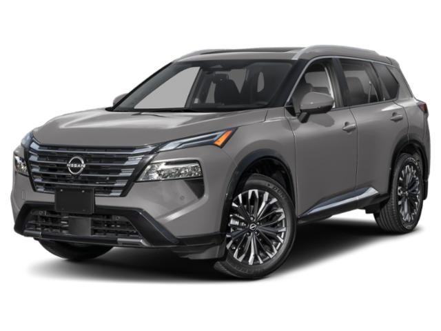 2026 Nissan Rogue Platinum in Gun Metallic — front three-quarter view