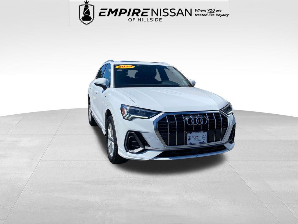 2025 Audi Q3 Premium 45 TFSI S line quattro Tiptronic in White — front three-quarter view